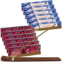 Vista 15 de Variedad de paquete de varillas de incienso de sangre de dragón oud árabe y soporte de House of Nag Champa y Trumiri