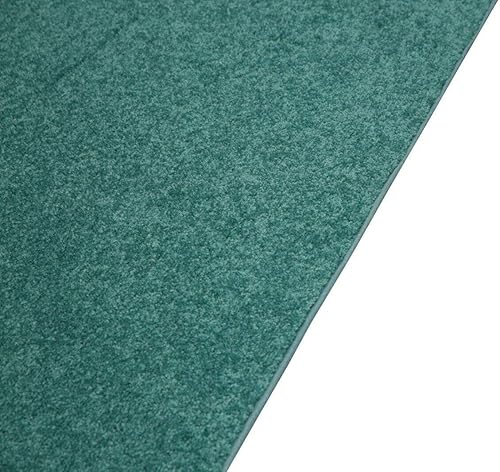 Miniatura 5 de Furnish my Place Alfombra de color liso verde azulado de 3 x 4 pies, fabricada en Estados Unidos