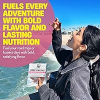 Vista 5 de J&K Beef Brisket Jerky – sabor coreano barbacoa 8 oz.