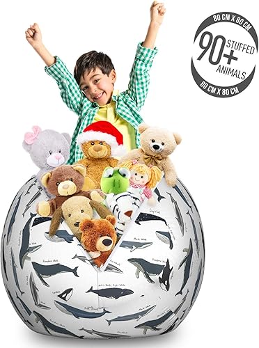 Miniatura 87 de Ambesonne Bolsa de juguetes de almacenamiento para perros, patrón con cachorros de raza pura, Bichon Pug Spitz Dachshund Poodle Shih Tzu, Rosa y