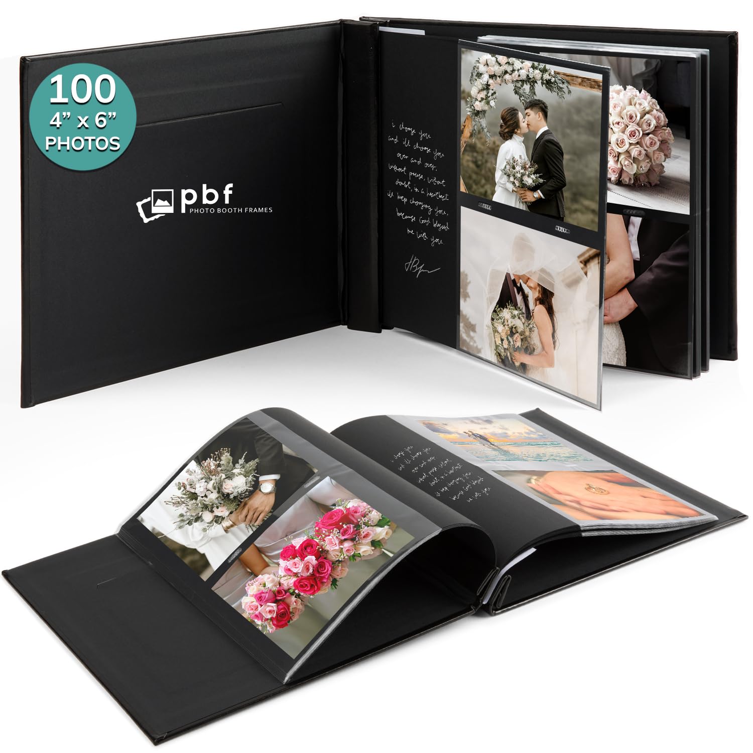 Wedding guest book with picture inserts | Honestweddingadvice.com