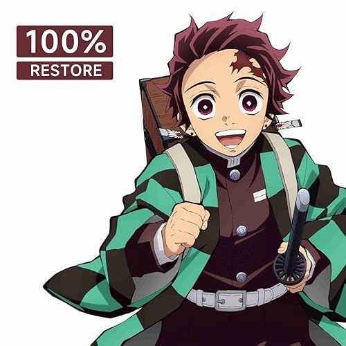 Miniatura 3 de VZQI Tatuajes temporales de demonio Nezuk Cosplay Kanroji Kokushibo Tanjir Cosplay Tatuajes Temporales Juguetes Fiesta de Halloween