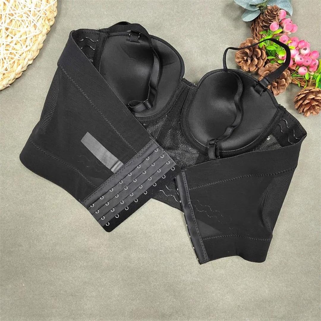 Yeuyyben Top corto da donna con strass nappa corsetto crop top senza maniche slim fit stile coreano estate casual elegante canotta