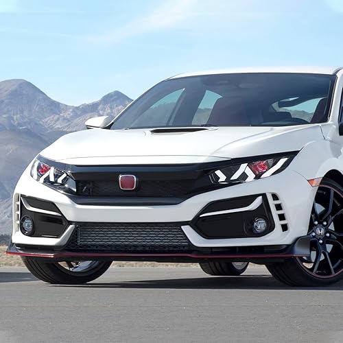 Miniatura 9 de Archaic Faros delanteros LED compatibles con Honda Civic 2016-2021 SedanCoupeHatchbackType R, faros con señal de giro secuencial, DRL animada de