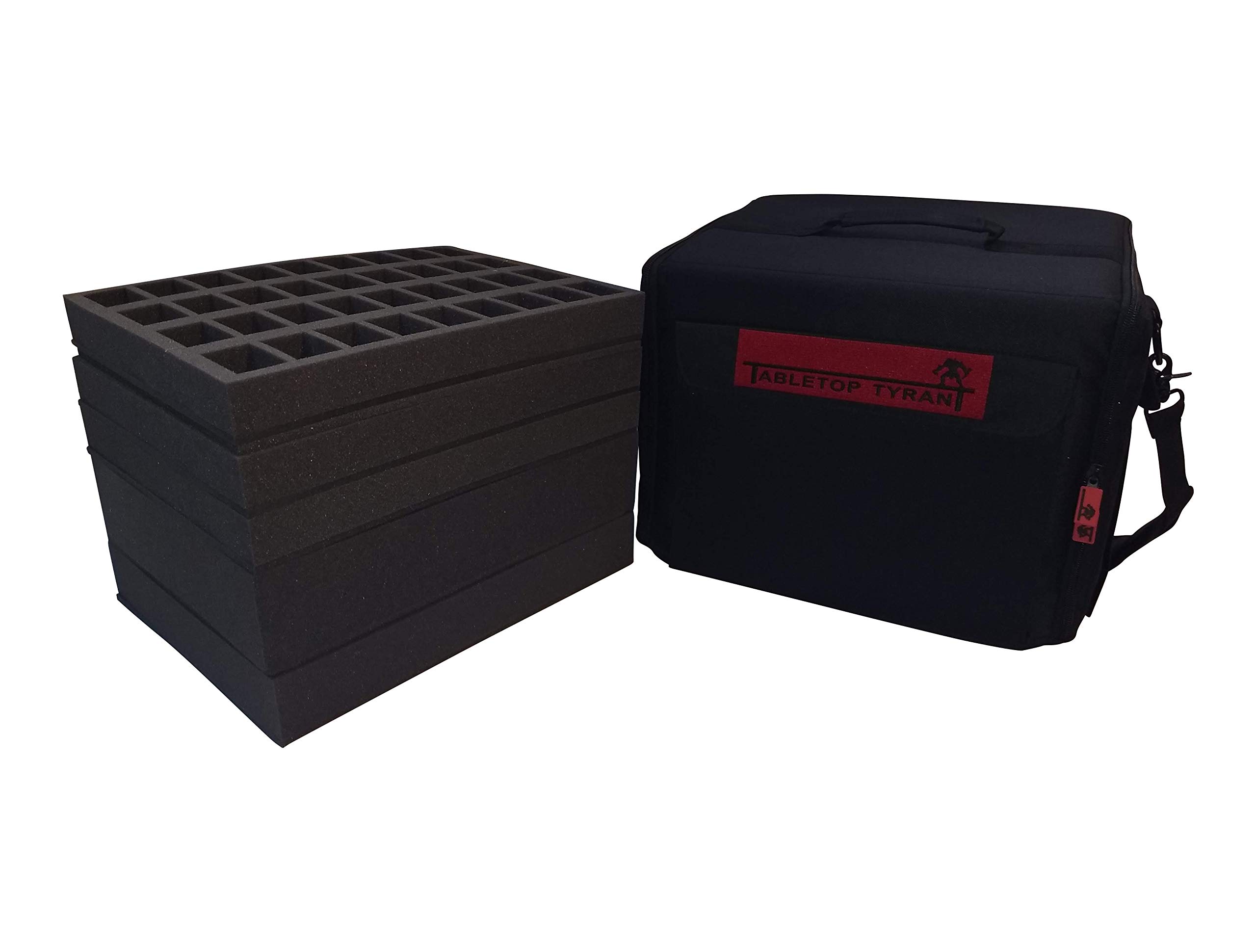 The Tyrant Army and Figure Case including foam, Made for Wargamers, DND Roleplayers & More