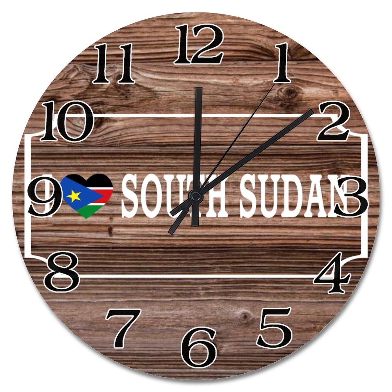 Horloge murale en bois cadeau idéal ami étranger 38 cm