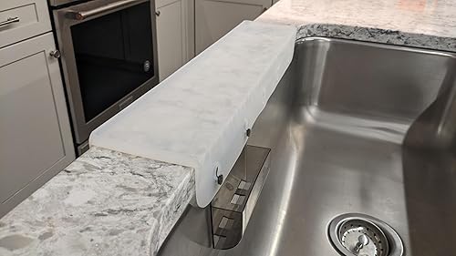 Miniatura 3 de SiliSink XL - Protector de borde de silicona para fregadero de cocina y protector de bordes, solo se adapta a labio de piedra de 3.75 a 4 pulgadas