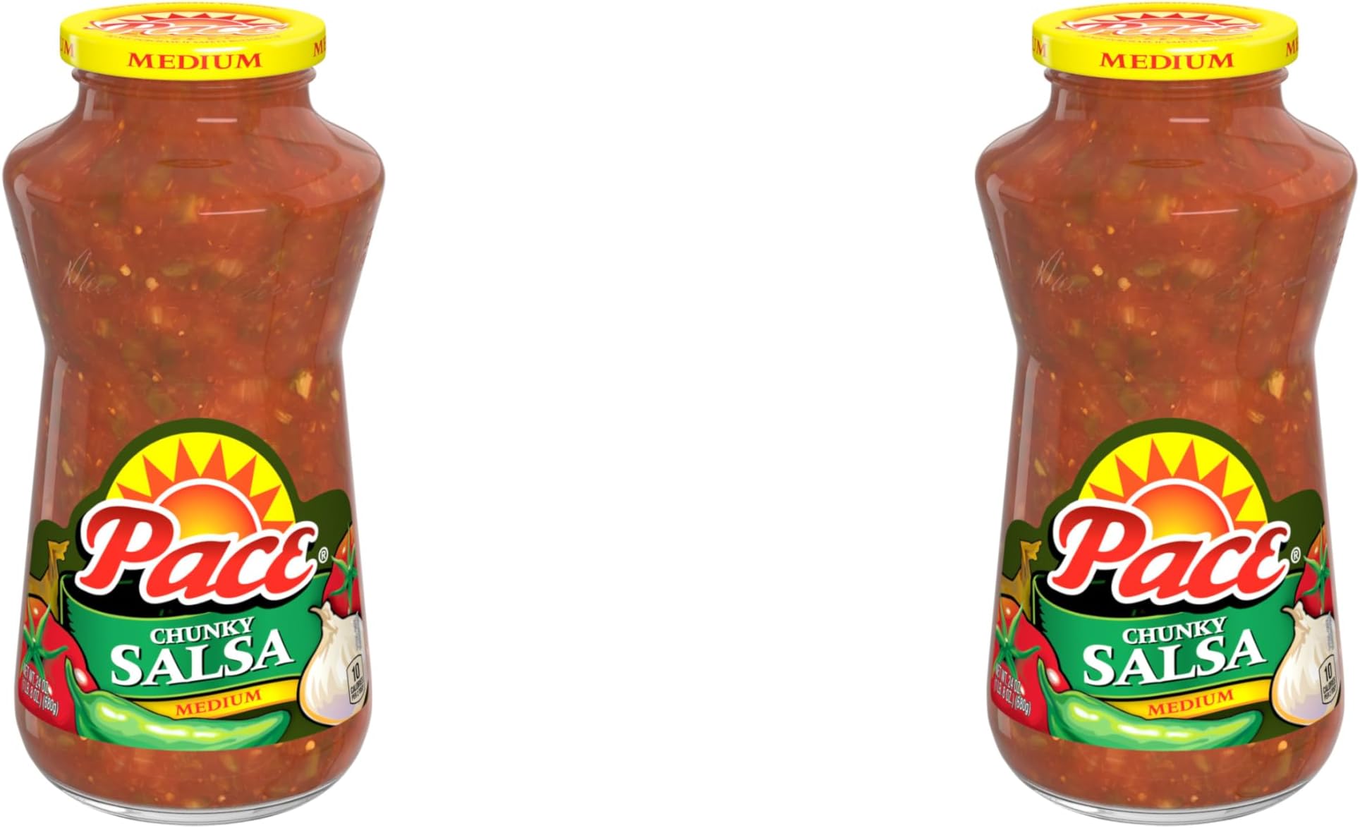 Pace Chunky Medium Salsa, 24 oz Jar (Pack of 2)