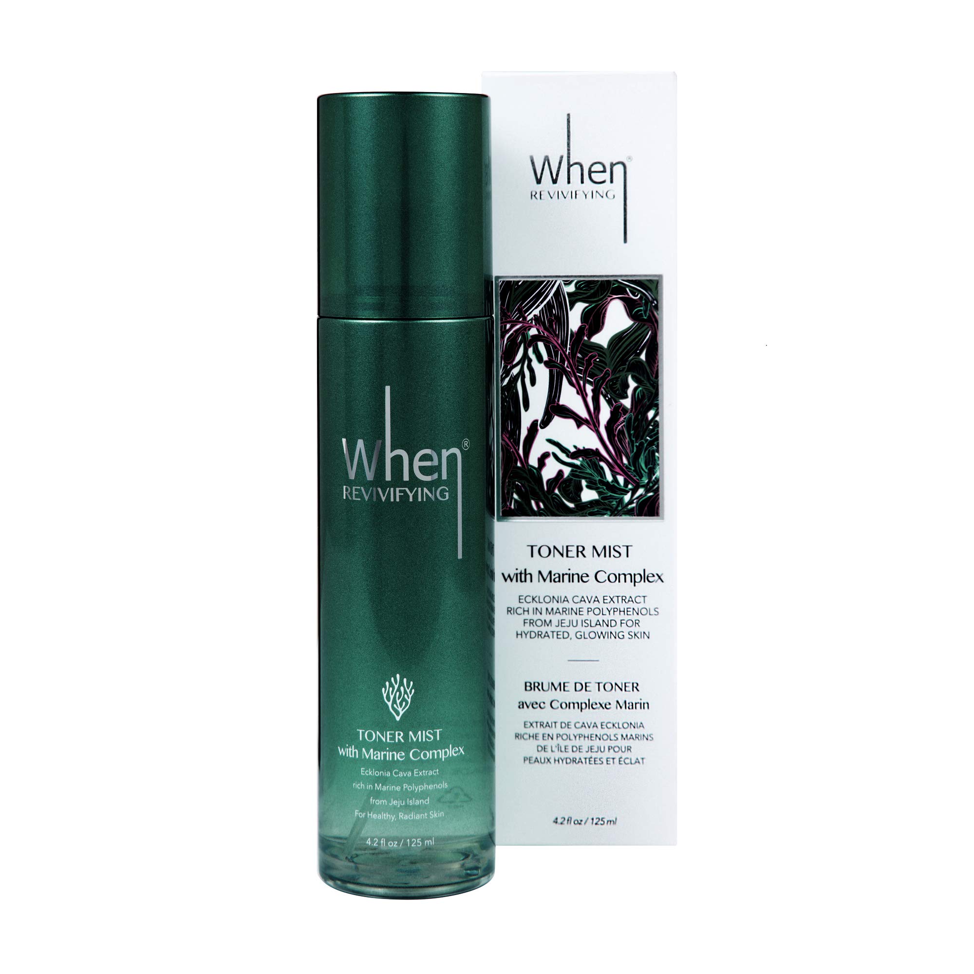 WhenRevivifying Refreshing Hydrating Toner Mist - Marine Complex Korean Skincare Texture Wrinkles Fines Improvement Regeneration Moisturizing Calming 125ml/4.2 fl.oz