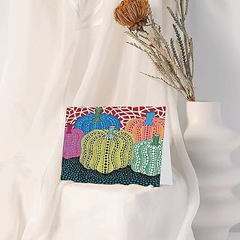 Amazon.co.jp: 誕生日グリーティングカード 草間彌生 祝福ポストカード