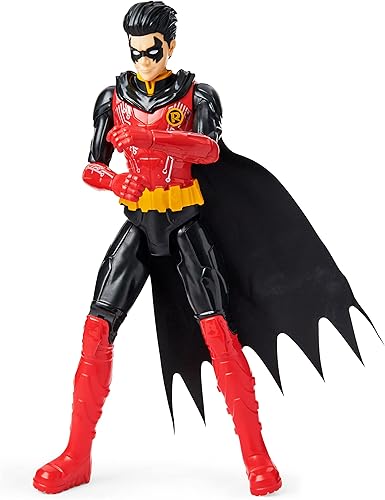 Miniatura 3 de DC Comics Batman - Figura de acción Robin de 12 pulgadas (traje rojonegro), juguetes para niños a partir de 3 años