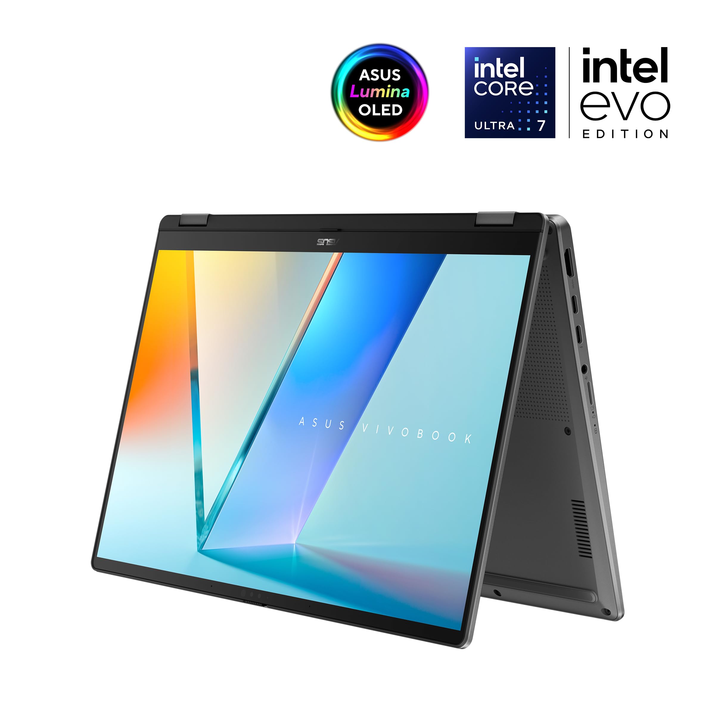Asus Vivobook 14 Flip TP3407SA 14 pouces WUXGA OLED (Intel Core Ultra 7, 16Go LPDDR5X, 1To SSD, Intel Arc Graphics, Windows 11 Home) - Clavier AZERTY - Sans Chargeur