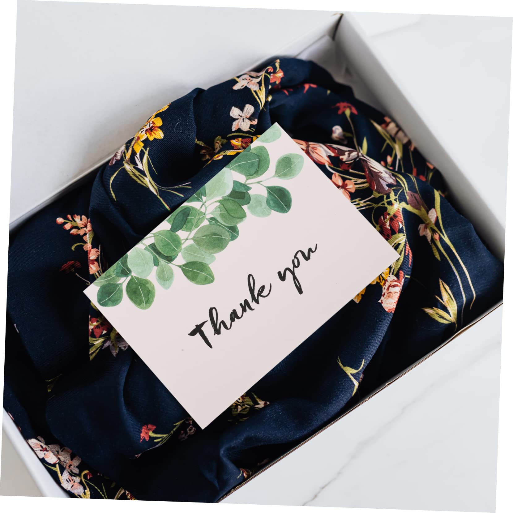 Lurrose 60stücke Teiliges Set Dankeskarten Mit Blumen-design Für Weihnachten Und Festliche Anlässe Umschläge Grüße Für Und Familie