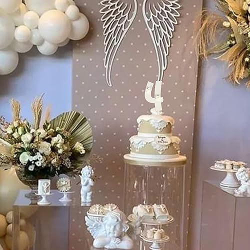 Miniatura 5 de 4 piezas de decoración de pastel de margaritas de 4 cumpleaños de madera con el número 4 de margaritas para tartas de cumpleaños boho retro Groovy