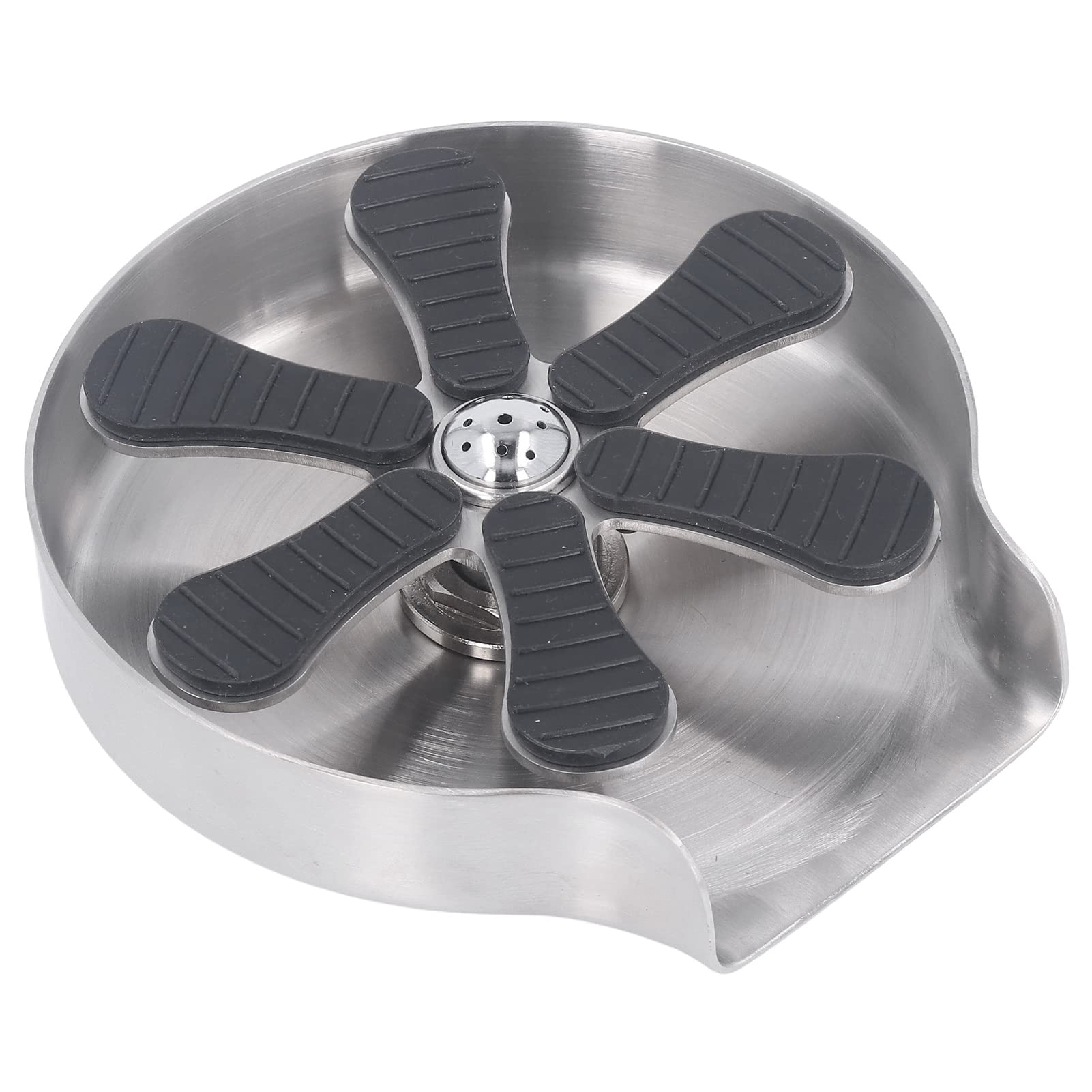 Asixxsix Enjuagavasos, Enjuagavasos Automático de Acero Inoxidable Giratorio 360° Lavavasos y Lavavasos para Fregadero Potente Lavavasos Enjuagavasos de Fregadero de Cocina para Bares