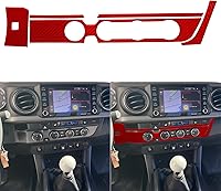 Vista 24 de NVCNX Real Premium Fibra de carbono compatible con Toyota Tacoma 2016-2017 Accesorios Car Dash Bed Interruptor de luz Panel Panel Cubierta