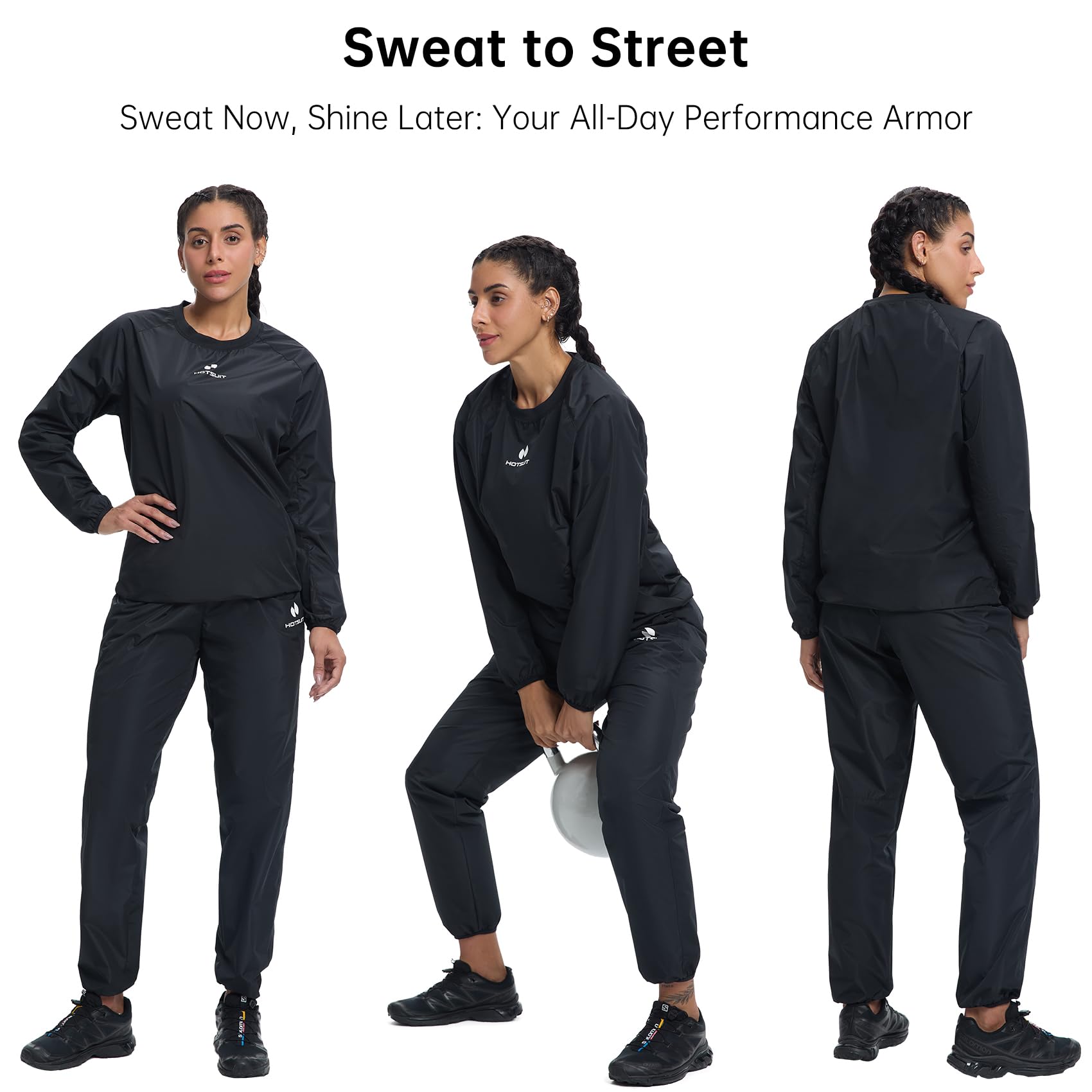 HOTSUIT Sauna Suit Donna Perdita di Peso Giacca da Ginnastica Allenamento in Palestra