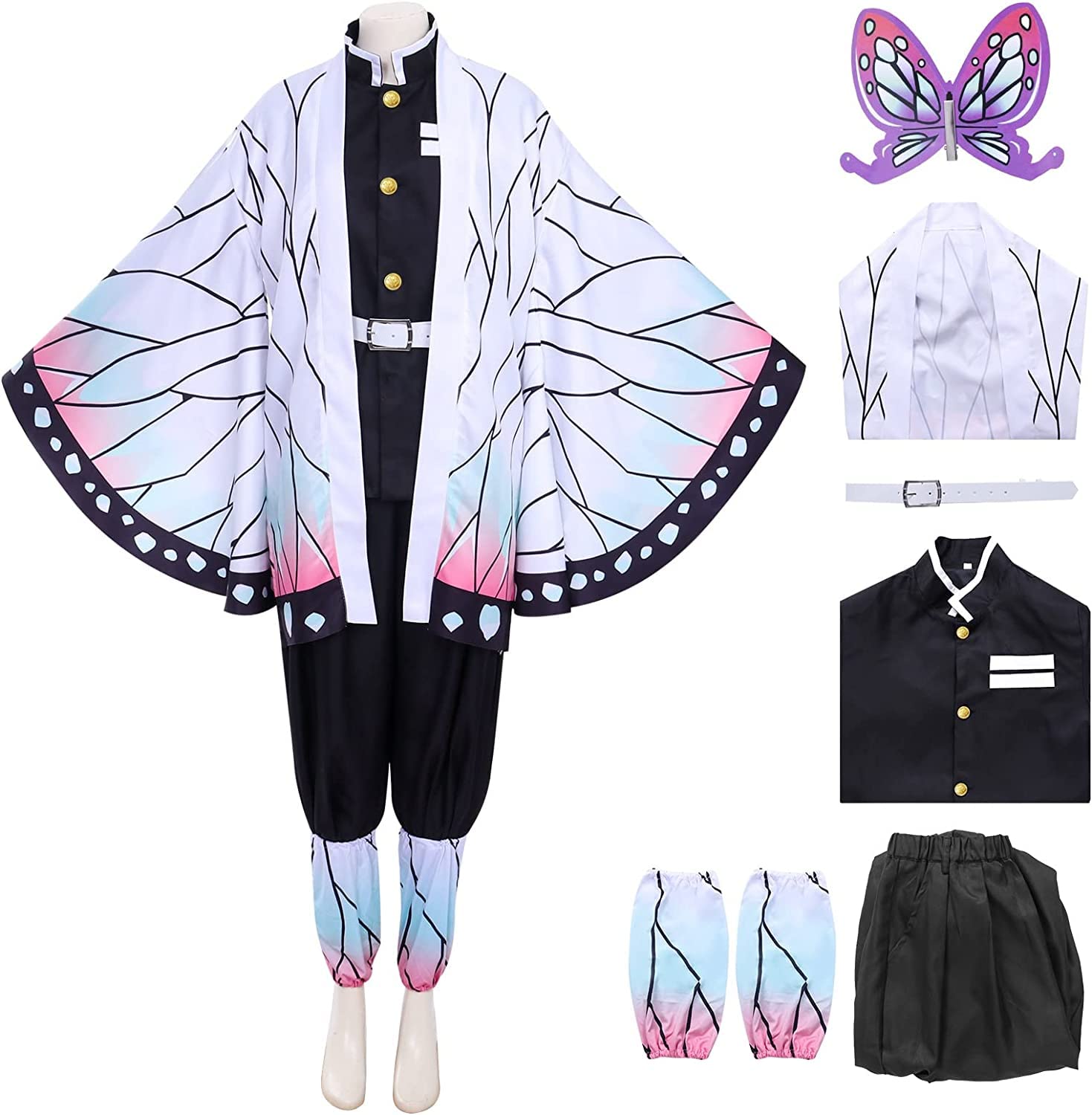 Buy Kamado Nezuko Shinobu Kocho Cosplay Women Kimono Costume, Demon