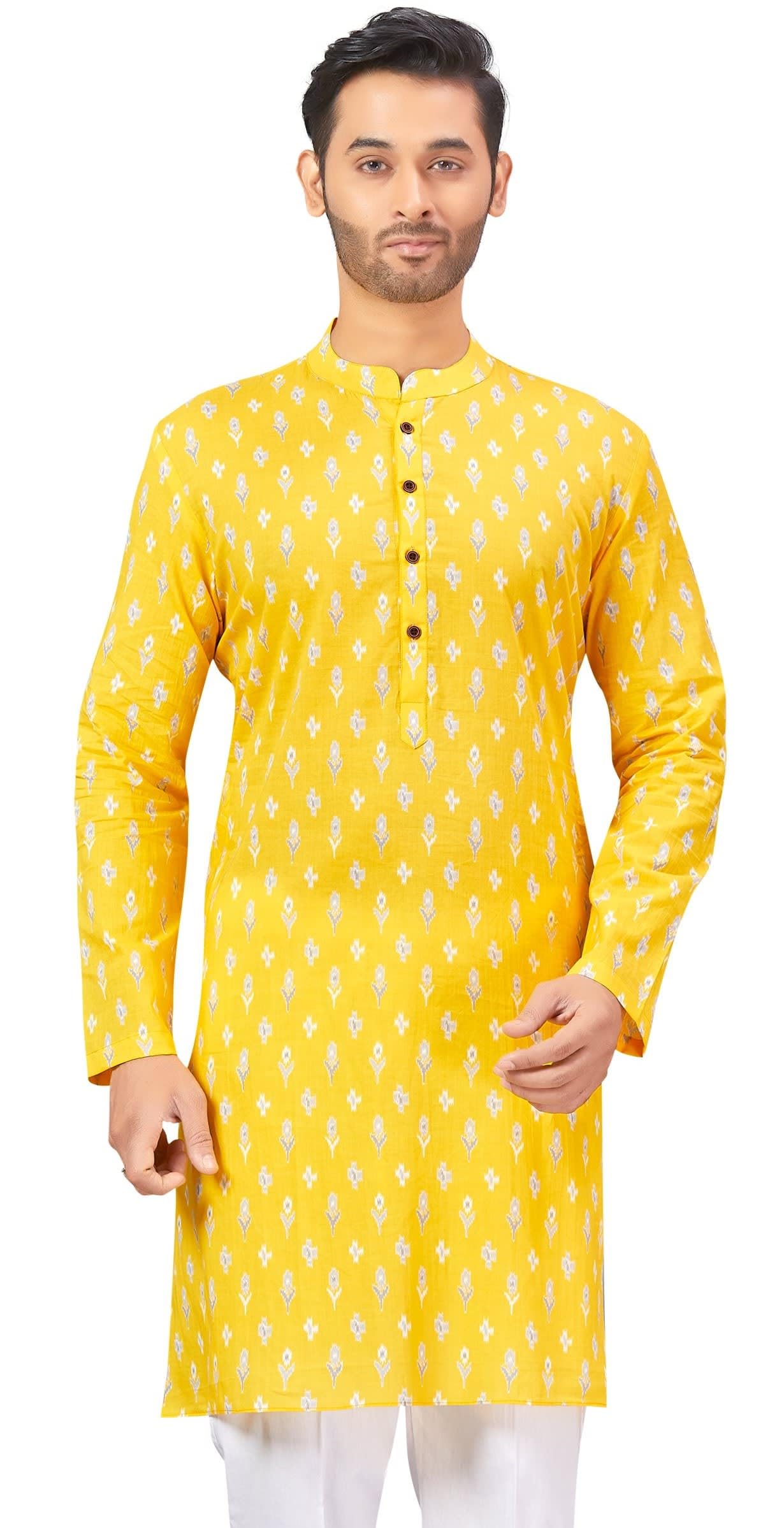 studio shringaar Men's Cotton Regular Fit Casual Kurta-picture-18