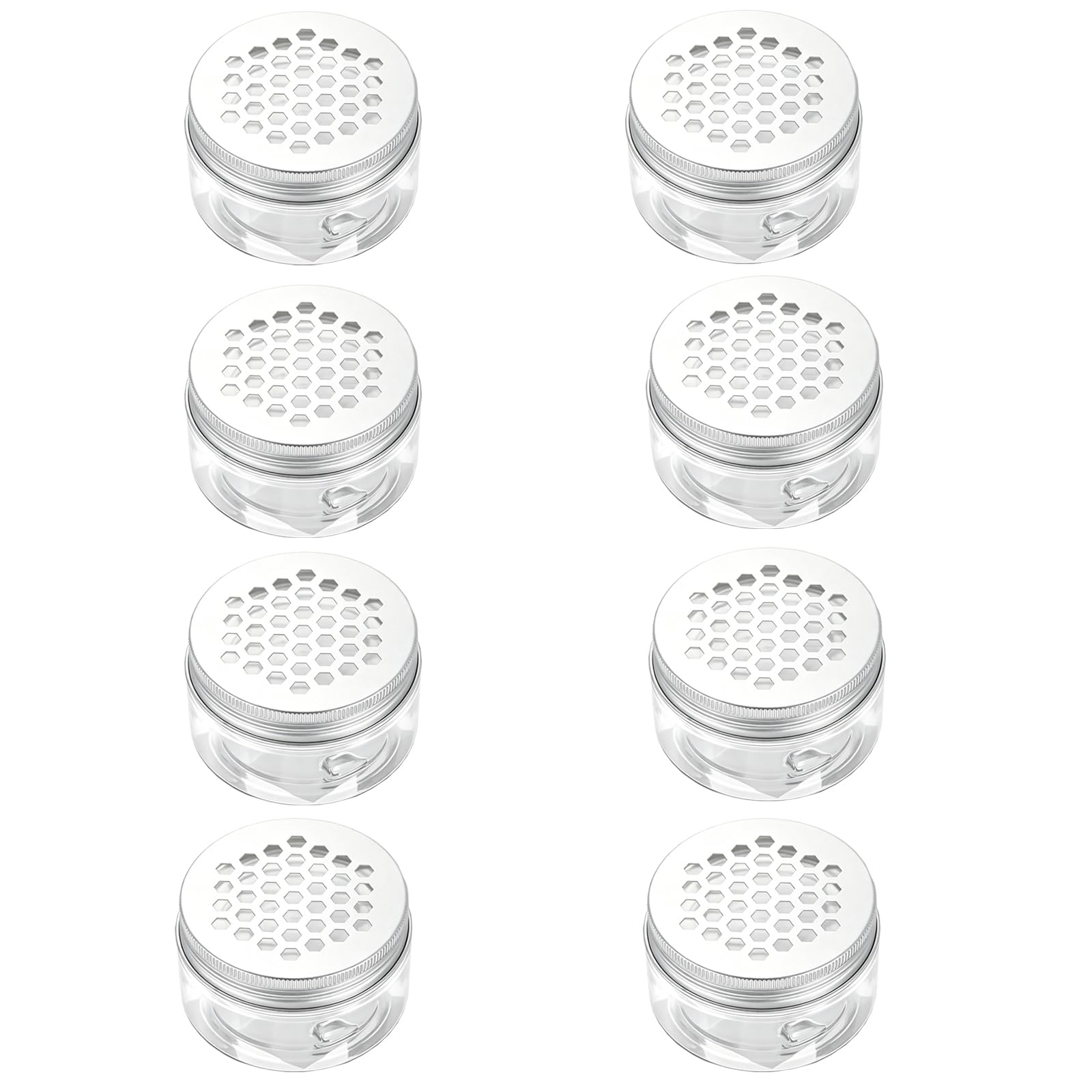 Empty Scent Beads Storage Container 8 Pcs 3oz/80ml Air Freshener Solid Perfume Aroma Diffuser Empty Storage Containers for Aromatherapy (C)