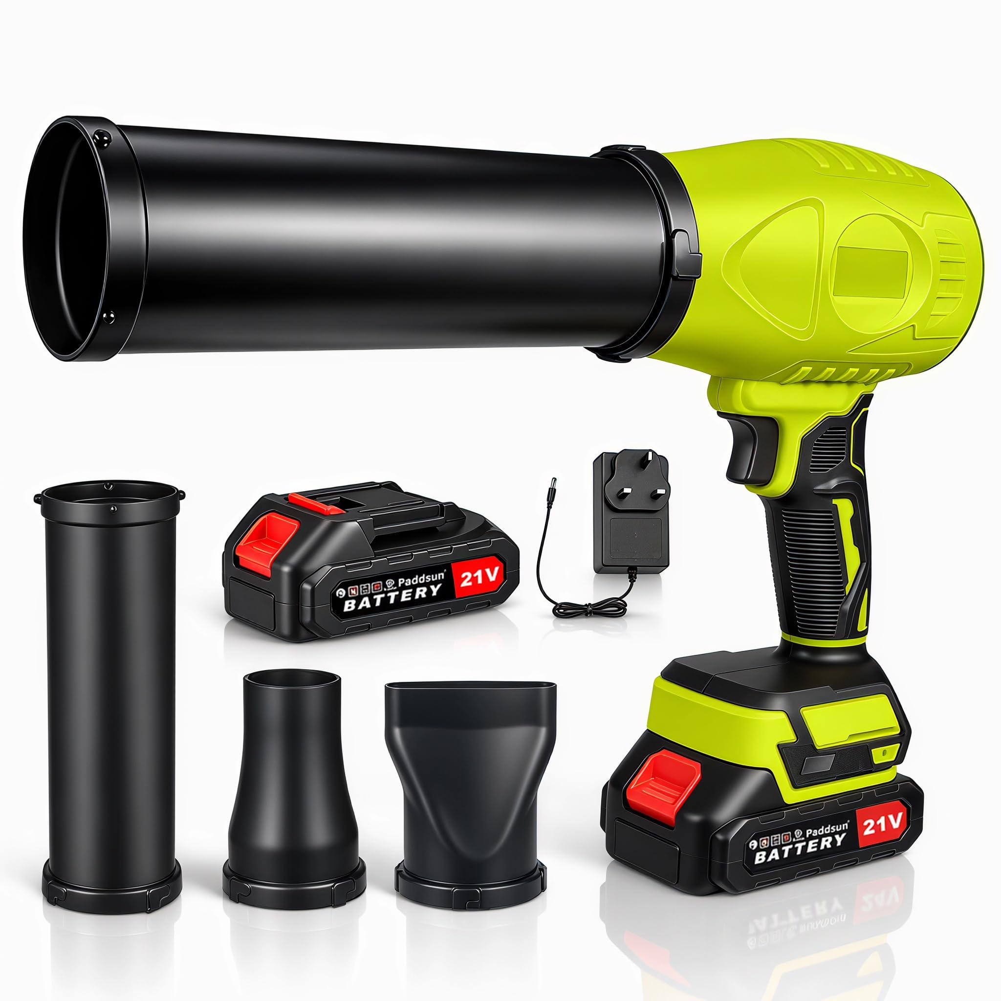 Cordless Leaf Blower & Garden Blower with 2x 1.5Ah Batteries and Charger