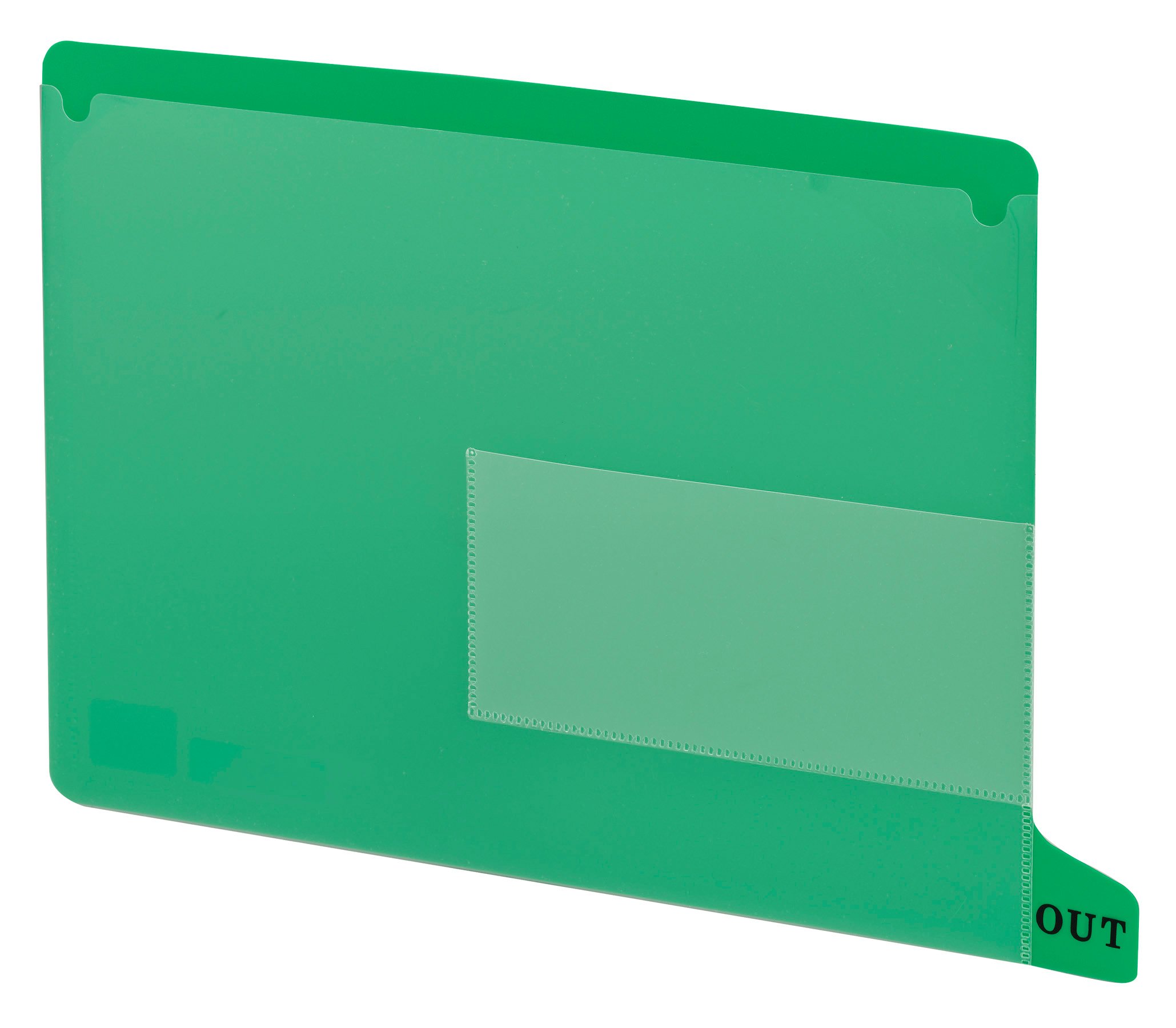 Guide de classement End Tab vert pour organiser les étagères de bureau format lettre - 2