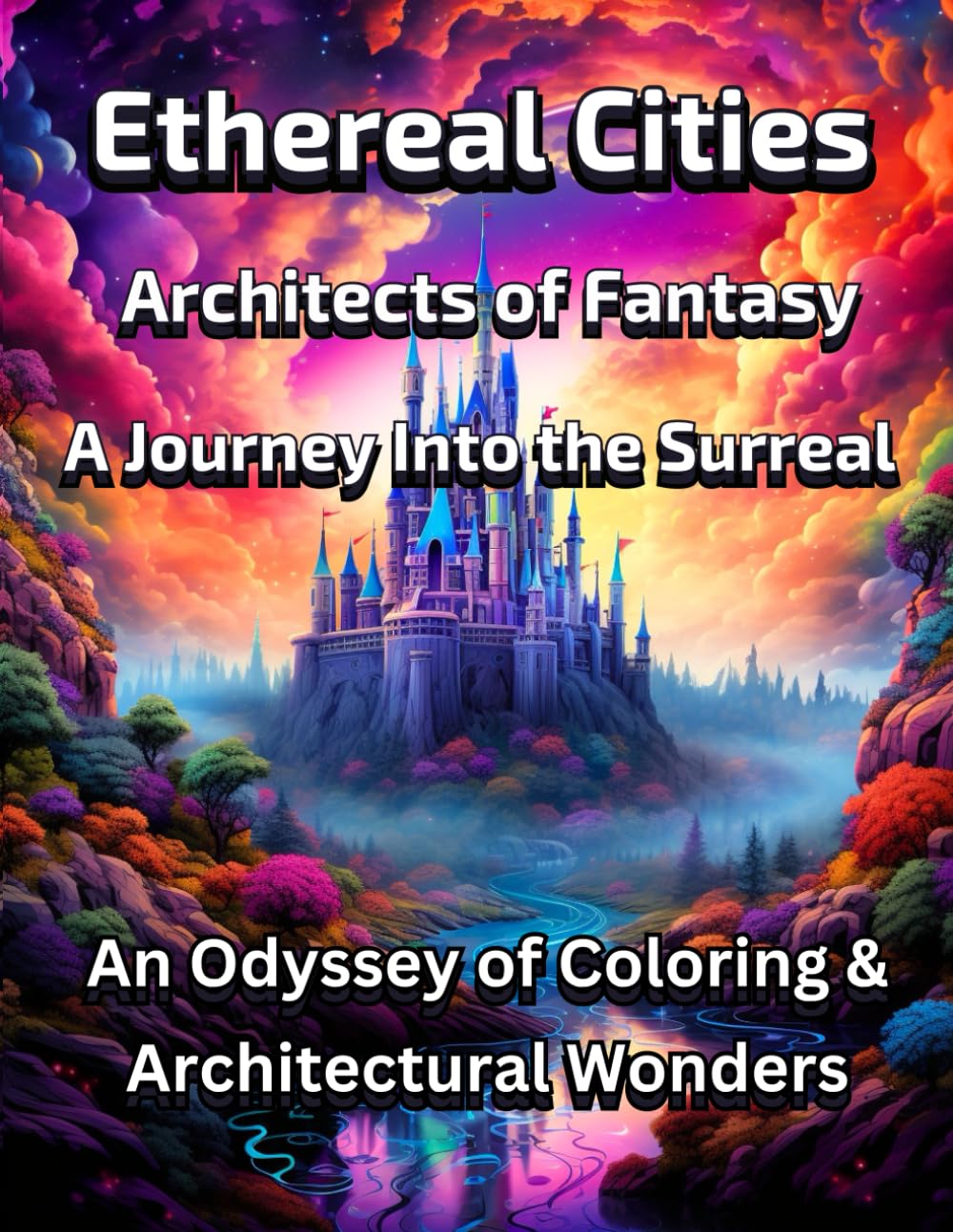 Ethereal Cities: Architects of Fantasy: An Odyssey of Coloring & Architectural Wonders