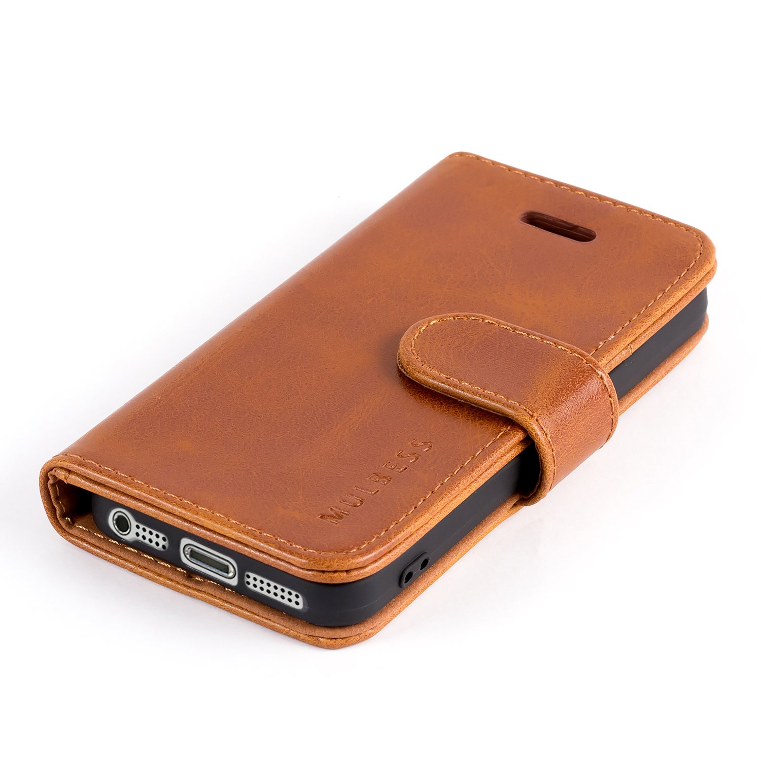 Custodia Magnetica Mulbess A Libro Per IPhone 5/5s/SE 2016 – Con Tasca Porta Carte E Supporto - 3