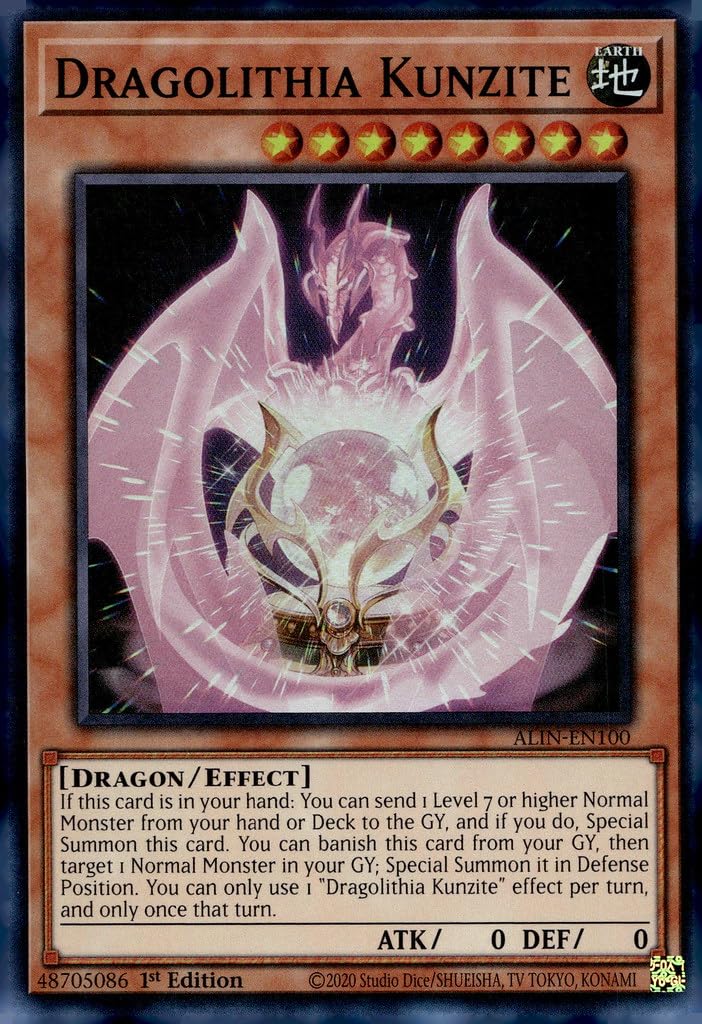 Dragolithia Kunzite - ALIN-EN100 - Super Rare - 1st Edition