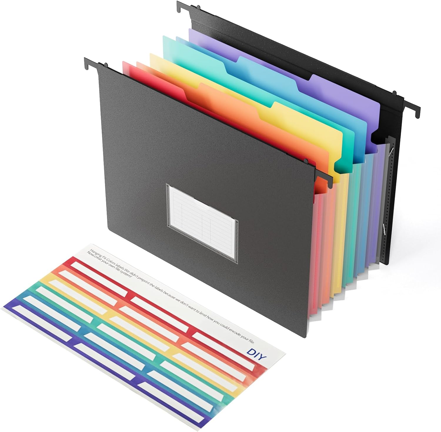 EOOUT 1 Pack Hanging File Folders Letter Size, Expanding
