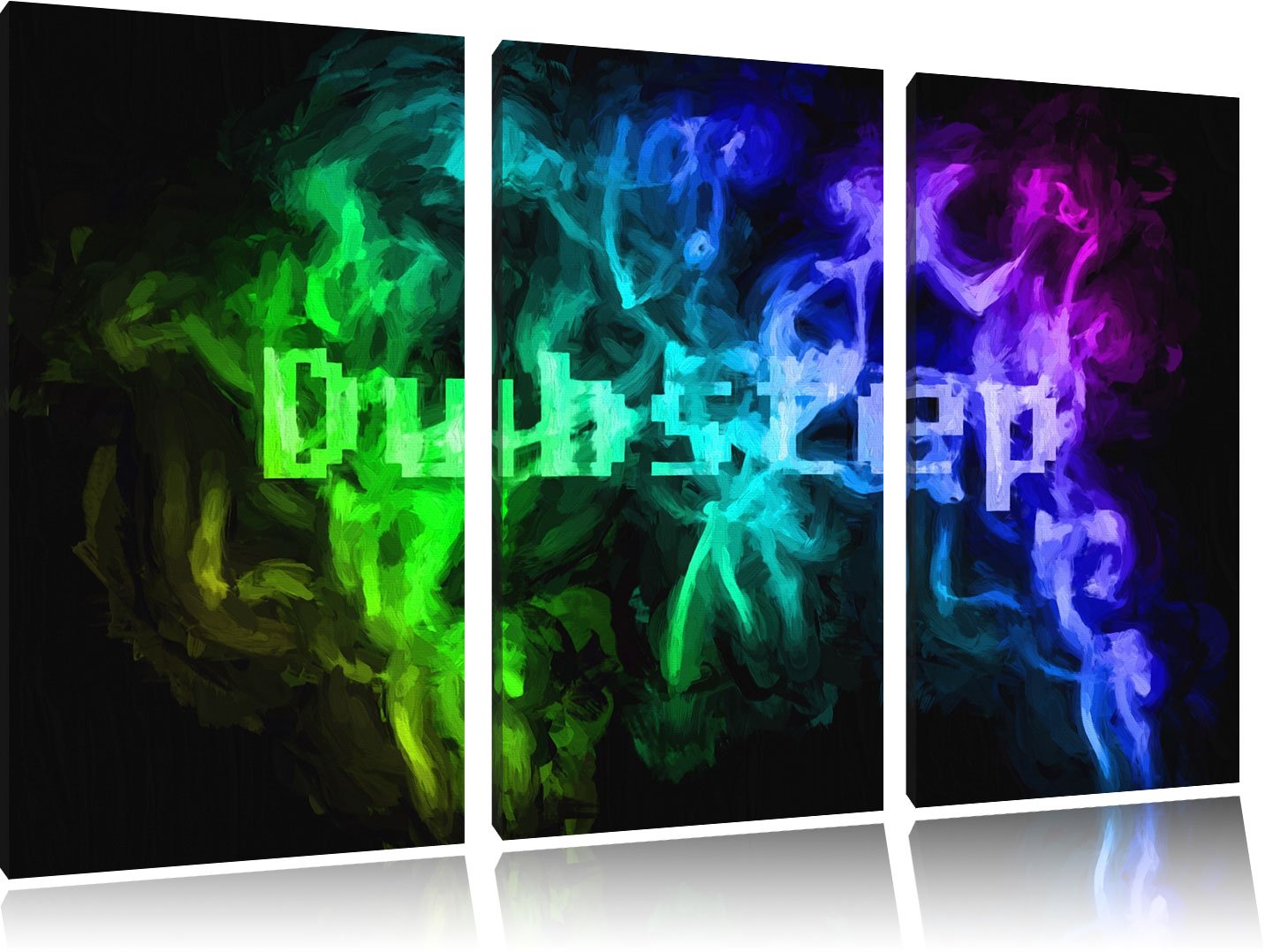 Pixxprint Musica Electro Dubstep Stampa su Tela 3 Parti Artistica murale