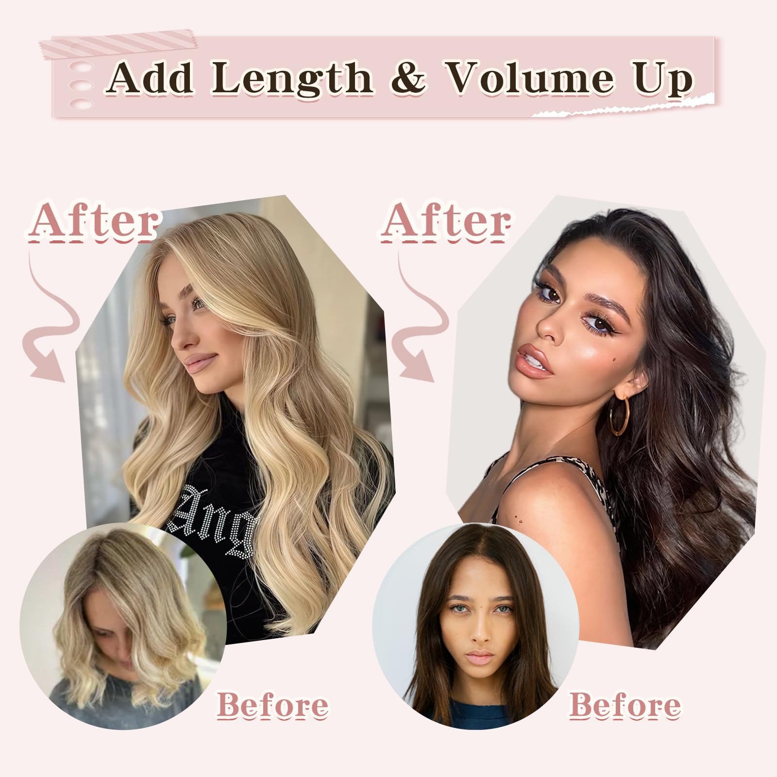 SEGOHAIR Tape in Hair Extensions Human Hair Virgin Hair Pieces Injected Remy Tape Hair Extensions - Image 4