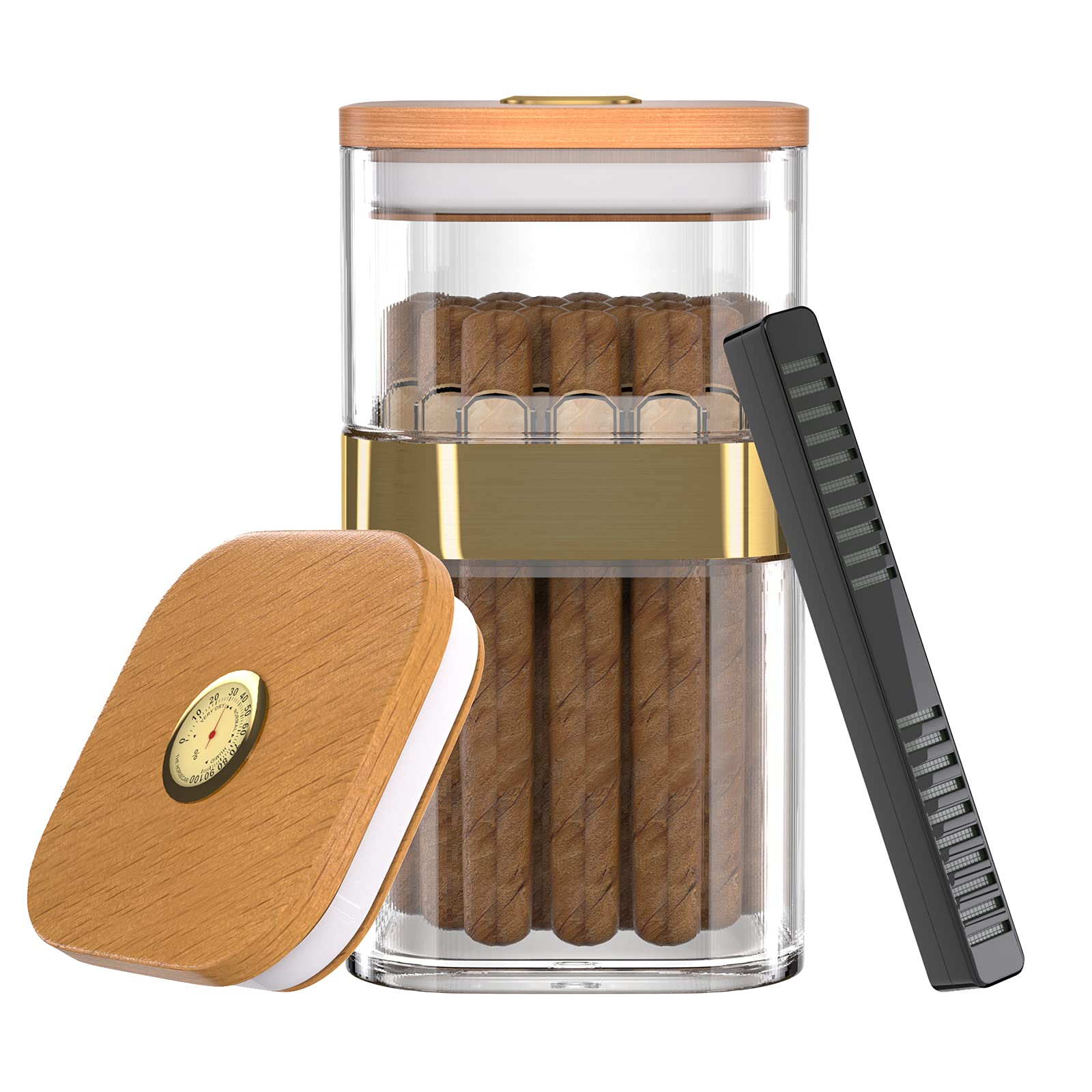 Buy COOL KNIGHT Acrylic Humidor Portable Humidor Cigar Box, Cigar