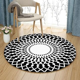Alfombra, Alfombra Geométrica Circular, Alfombra Simple, Sala De Estar De La Sala De Estar Silla Giratoria Silla De La Computadora Cojín, Decoración del Hogar Estera del Piso, (diámetr