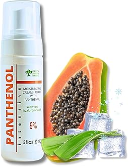 9% Panthenol Foam for Instant Redness Relief - Skin Barrier Repair with Aloe Vera & Hyaluronic Acid | Post Acne, Procedures, After Tattoo Care & Hair Transplant Spray | Safe for Baby & Sensitive Skin