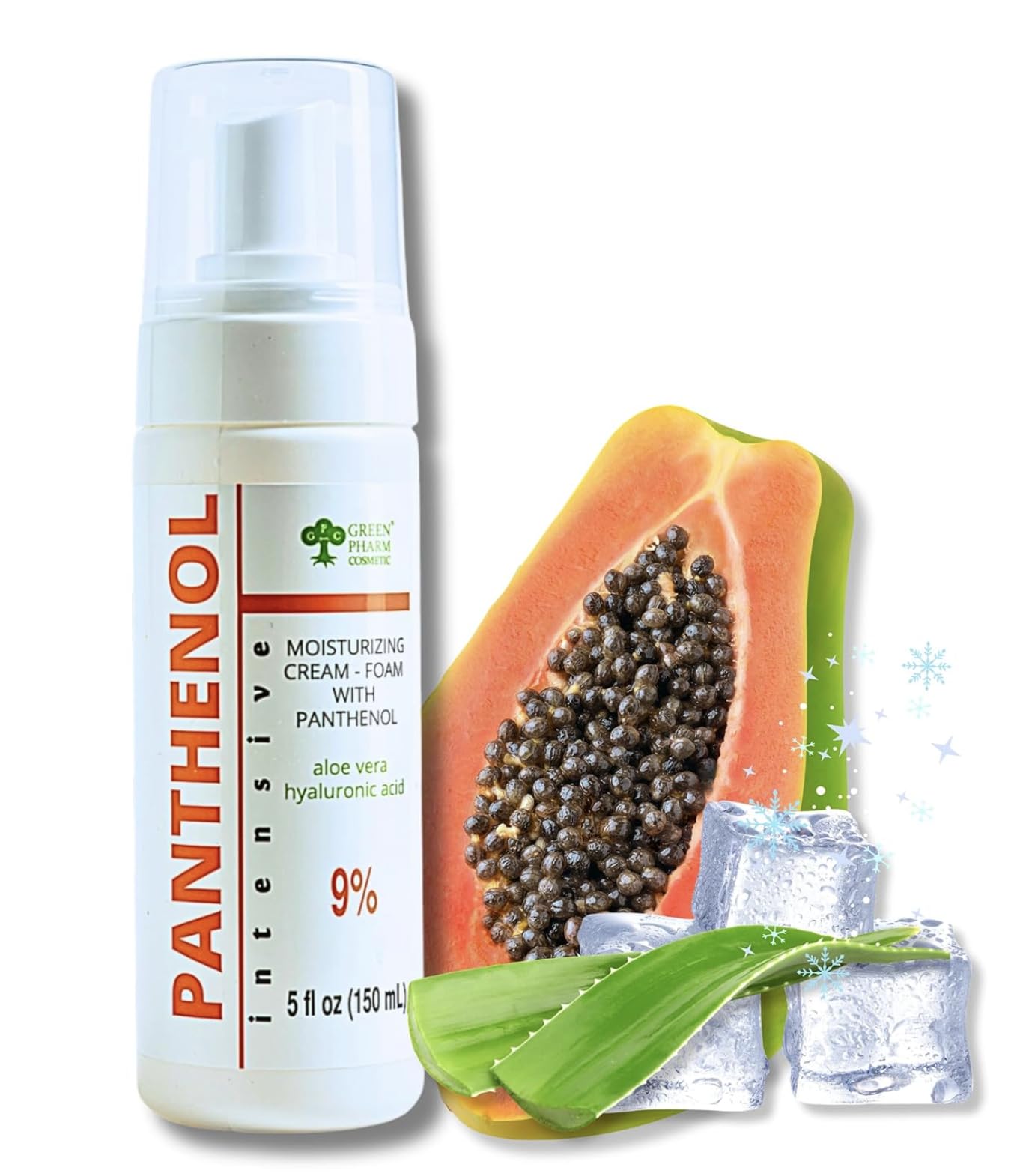 9% Panthenol Foam Spray - Redness Relief Moisturizer| Acne, Burn & Skin Recovery with Aloe & Hyaluronic Acid – Post-Laser, Facelift, Tattoo & Hair Transplant, 5Oz