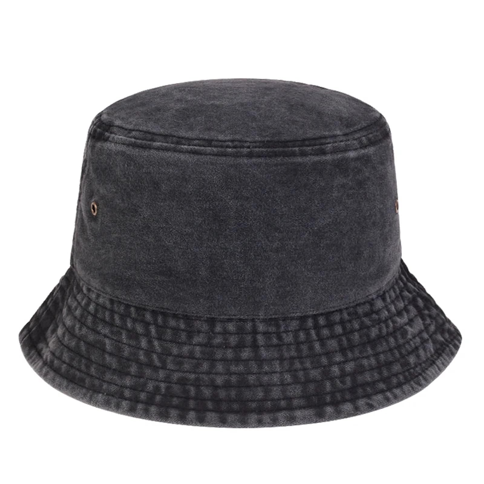 Cappello da pescatore uomo pieghevole Cappelli in denim lavato Cappellino unisex e donna Per Escursionismo