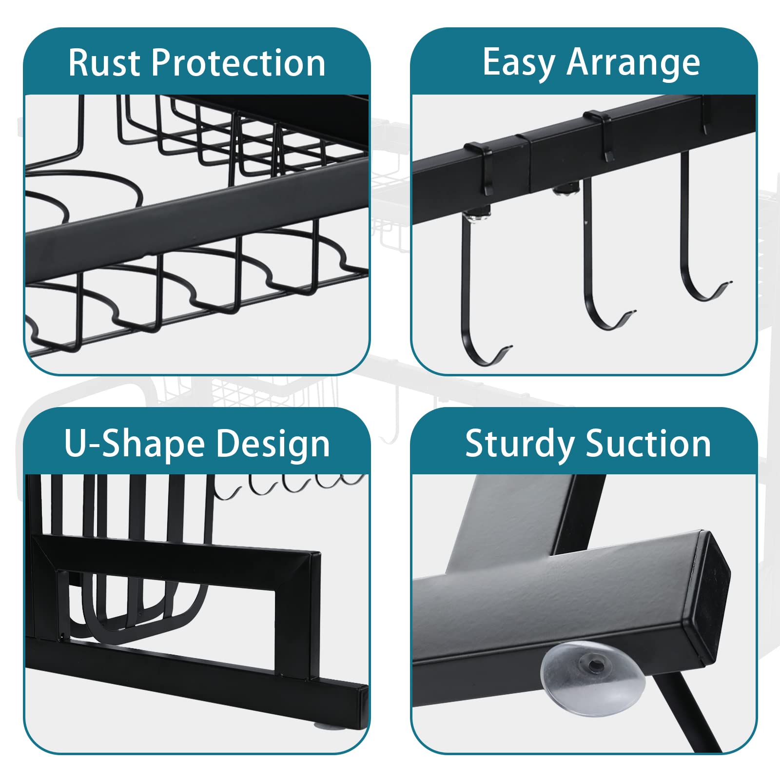 Snapklik.com : Vipush Over The Sink Dish Drying Rack - Large Dish ...