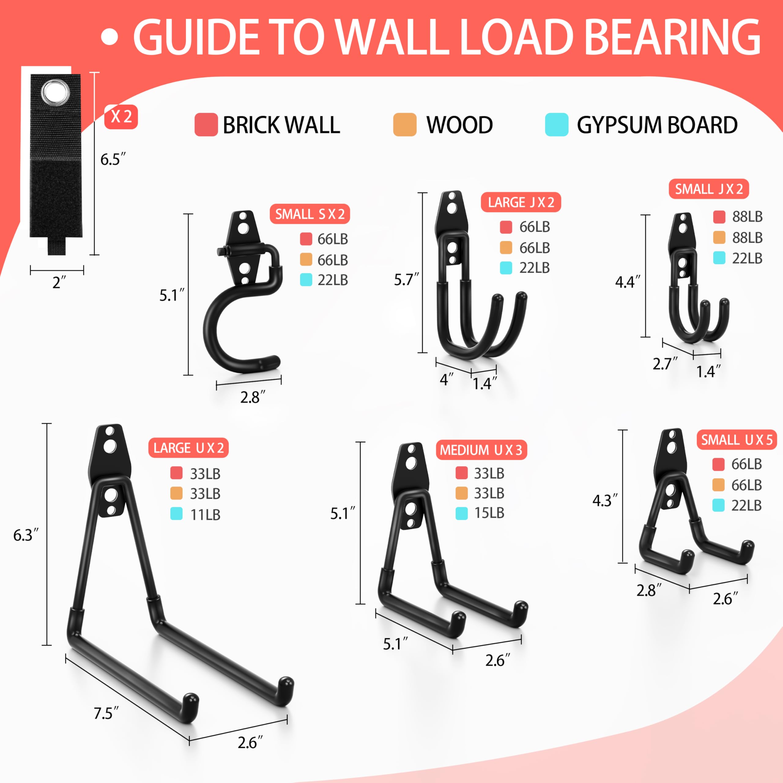 Heavy Duty Garage Hooks - Maximize Storage -2