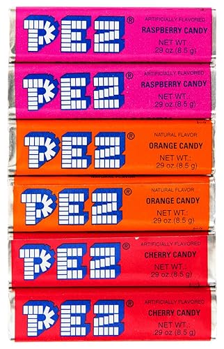 Pez Recambio de caramelo 6 rollos de sabores de frutas