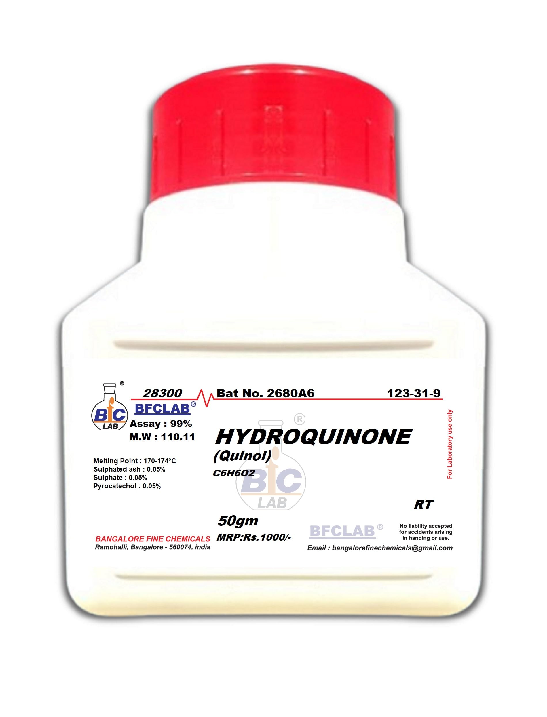 HYDROQUINONE - 50gm (Quinol) (CAS No. 123-31-9)-image-32