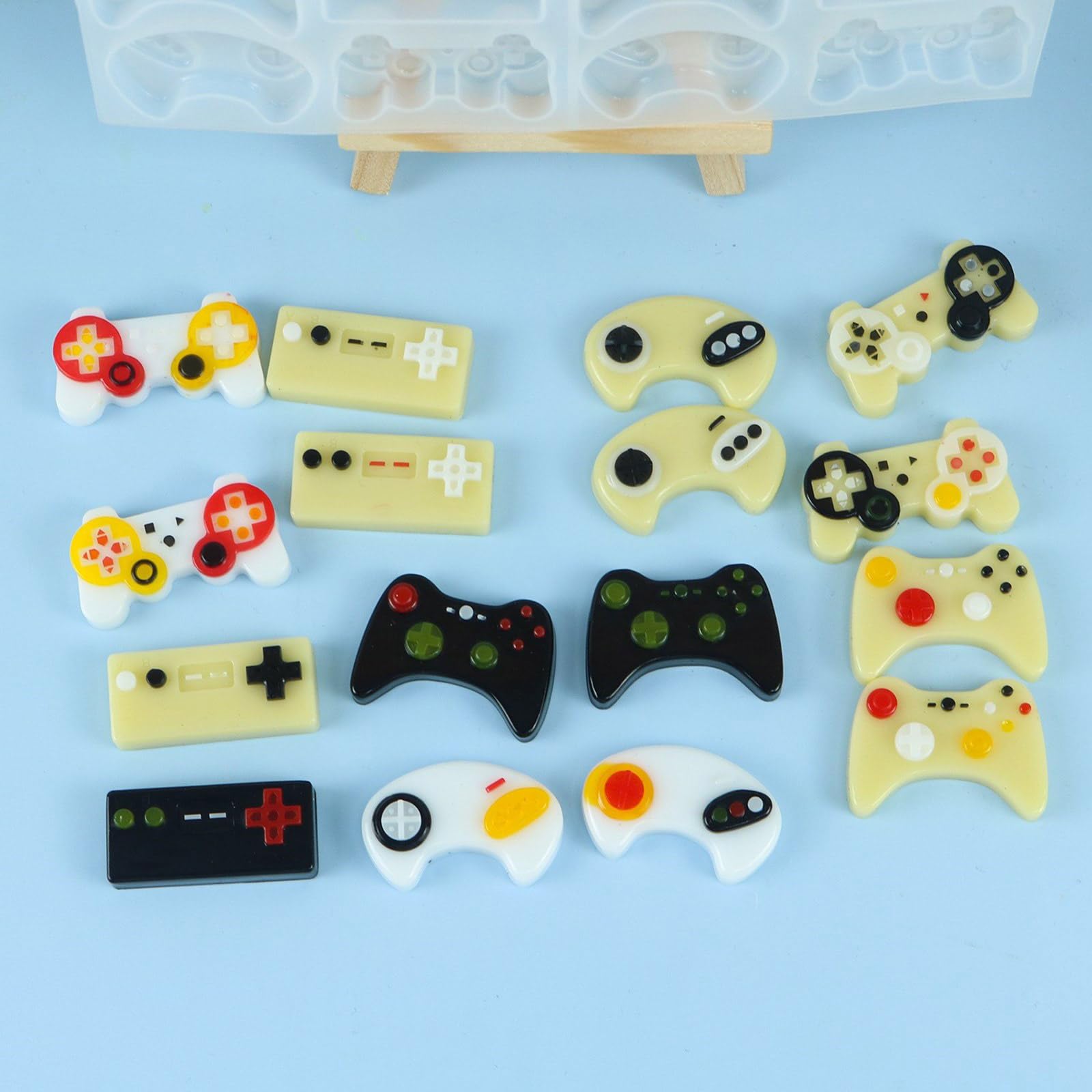 Yushu Gamepad-Schlüsselanhänger-Form – Silikonform Für Epoxidharz, DIY-Schmuckherstellung, Game-Controller-Motiv