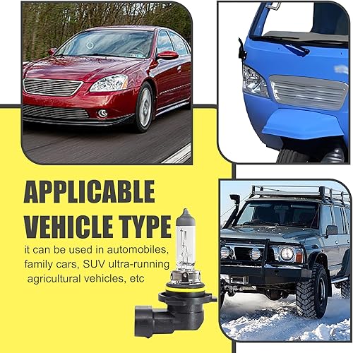 Miniatura 4 de Tesnaao 2 bombillas halógenas para automóvil, luz antiniebla de alto brillo, piezas de repuesto de bombilla halógena de automóvil de 12 V 55 W,