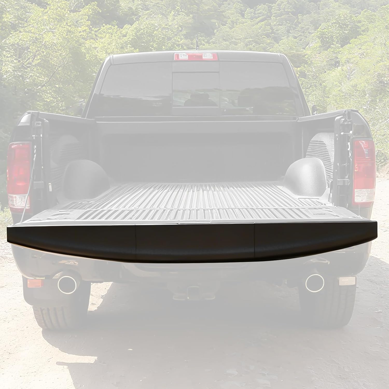 Tailgate Molding Cap Spoiler Cover Protector for Dodge Ram 1500 Accessories 2009-2019, 3PCS Combined Rear Center Flex Step Top Trim Replacement for 2009-2019 Dodge Ram 2500 3500 Classic Truck