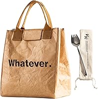 Vista 11 de VonNova Lonchera aislada para mujer con aislamiento premium de 4mm, linda lonchera grande de 7L para la oficina, lonchera pequeña duradera