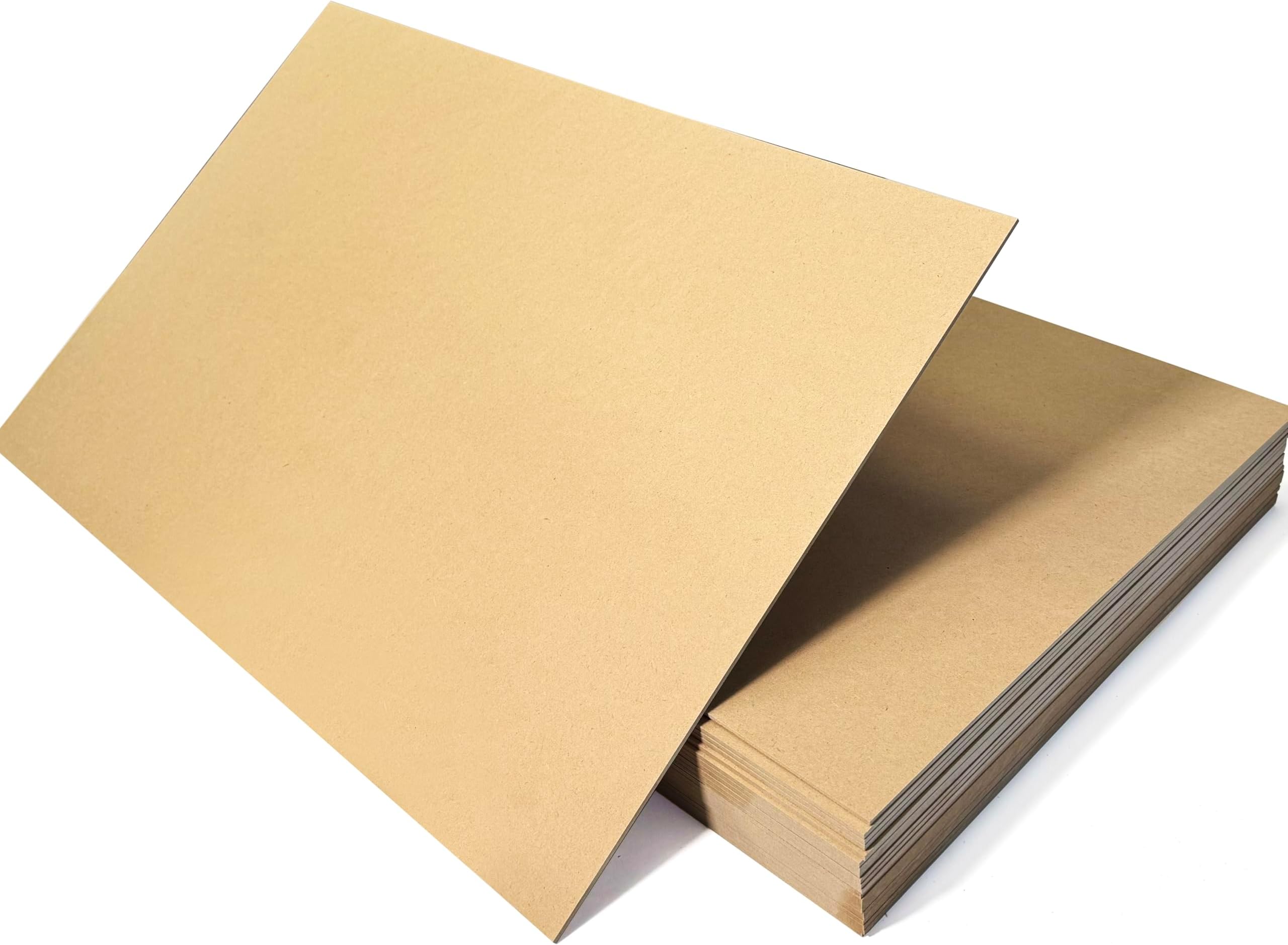 20 Boards of 12”x 19”, 3mm 1/8th inch MDF (Medium Density Fibreboard), Glowforge Ready, Unfinished | for Laser Engraving, CNC, Wood Burning, Router, Scroll Saw. by Craft Closet