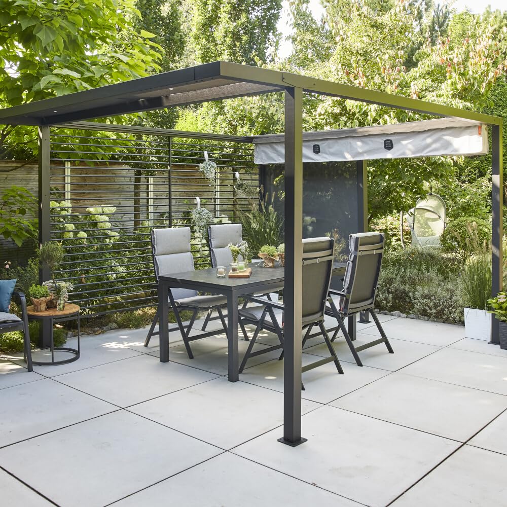 Siena Garden Schattenmanufaktur® Libera Schutzhülle AQUASHIELD aus 100% Polyester in hellgrau, mit ActiveAir® Filtern