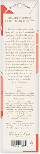 Vista 54 de Triloka Incienso original, sándalo, 10 varillas