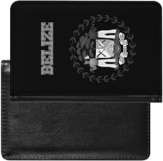 Flag of Belize Passport Protector,Pu Leather Passport Case Wallet Travel Essentials
