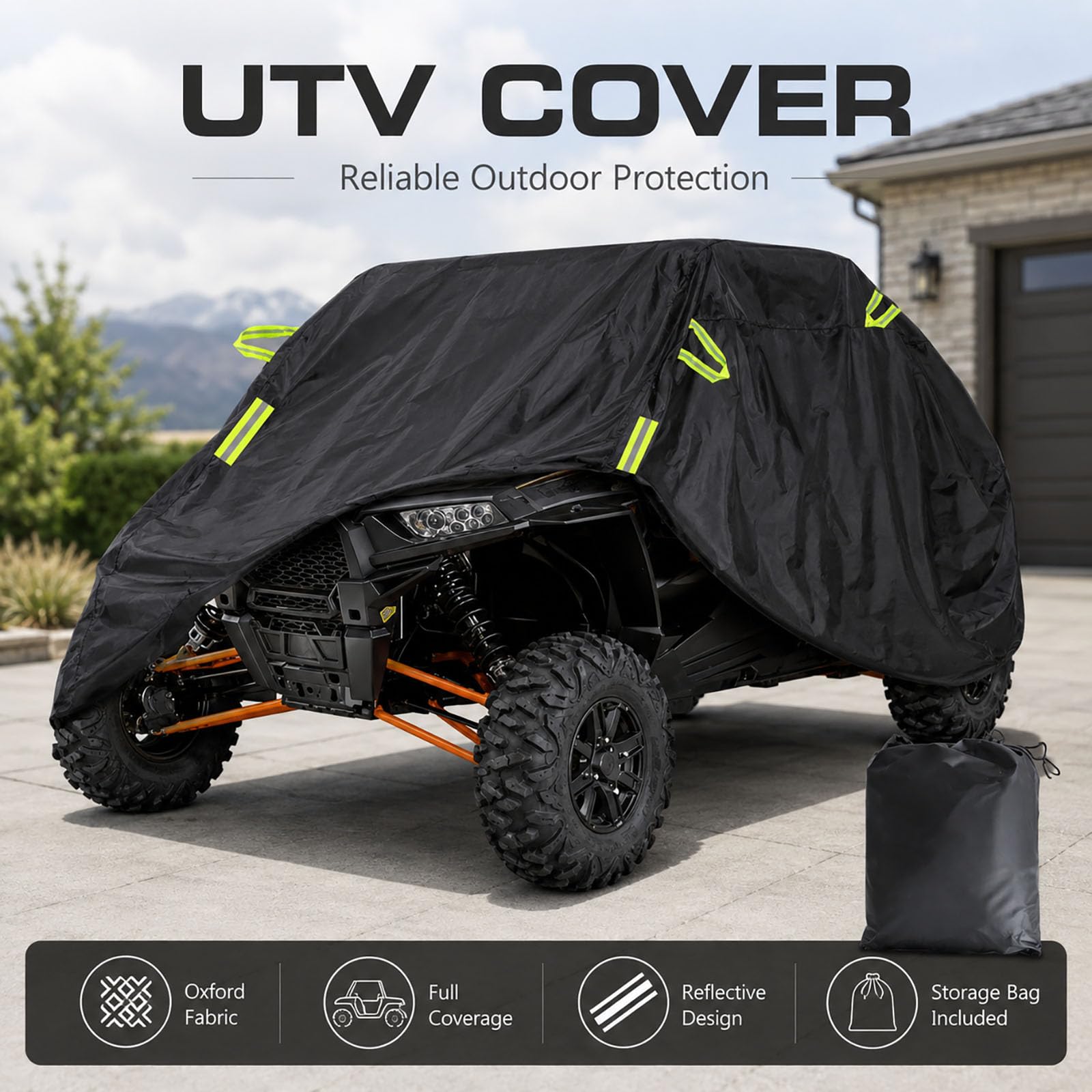 Funda UTV para Massimo Warrior 1000 MXU 2020-2024 | Impermeable Protección Exterior Para Todo Clima Vehículos Off Road